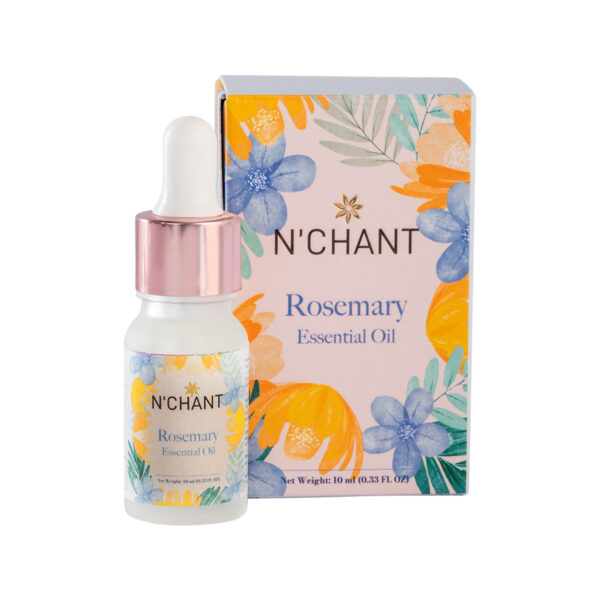 N'Chant Rosemary Essential Oil for Hair, Skin & Aromatherapy -10ml
