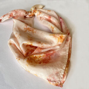Eco-printed Silk Bandana - Multicolor