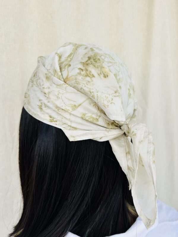 Eco-printed Wild Flower Bandana - Image 2