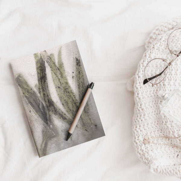 Eco-printed Eucalyptus Journal-Bookmark Combo - Image 2
