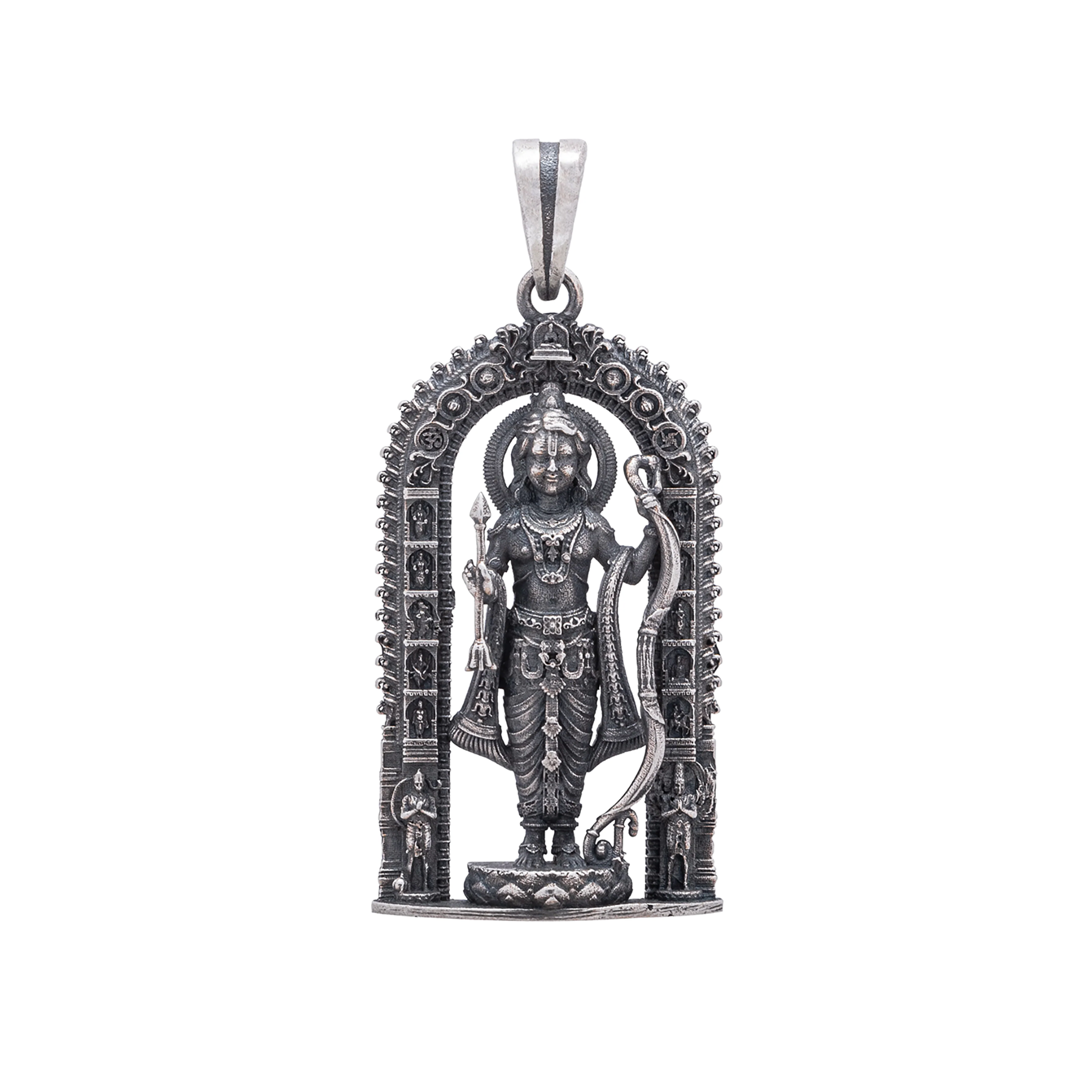 Lord Shree Rama 925 Sterling Silver Pendant