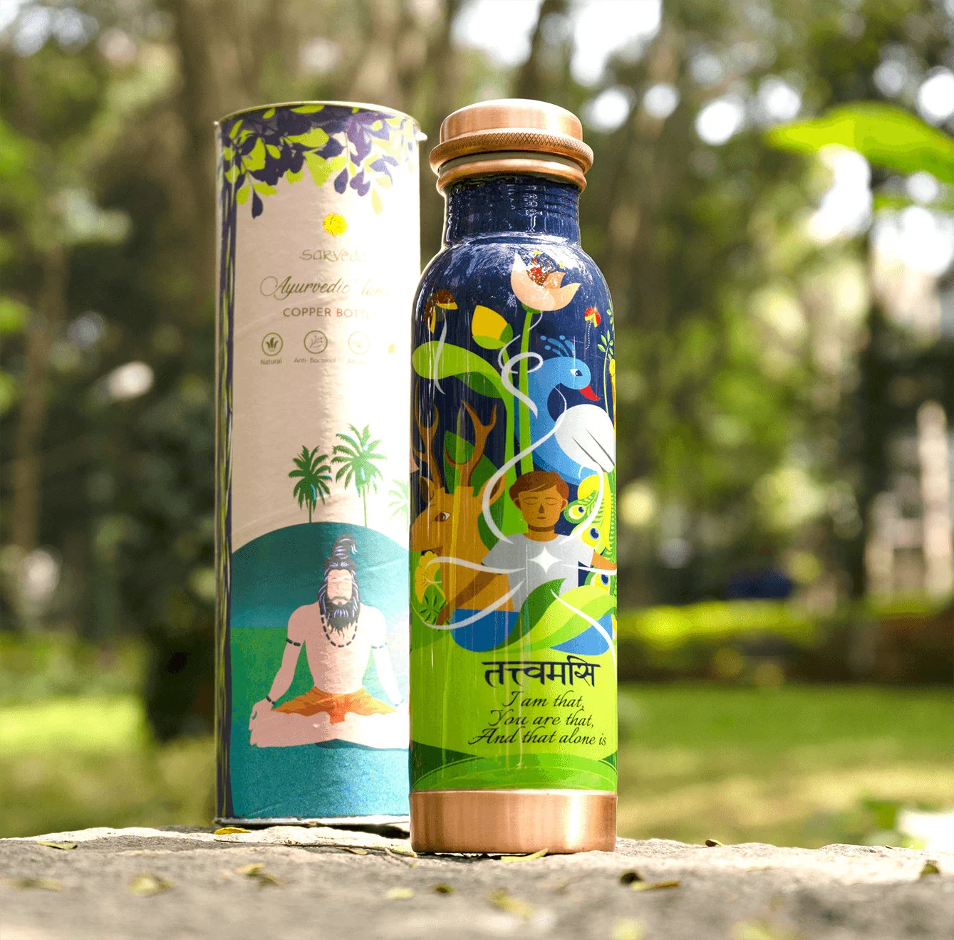 Sarveda Artistically Designed Copper Bottles | Tatvamasi - I am Infinite