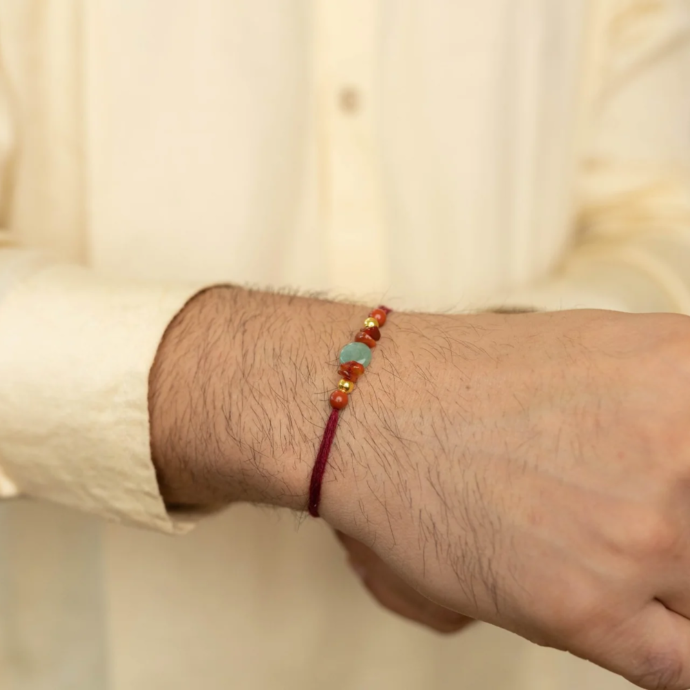 Positivity Trio Crystal Rakhi