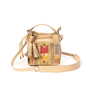 Nora Vegan Leather Sling Bag - Almond