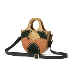 Savannah Vegan Leather Sling - Green, Gold & Orange