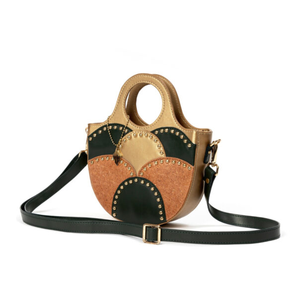 Savannah Vegan Leather Sling - Green, Gold & Orange