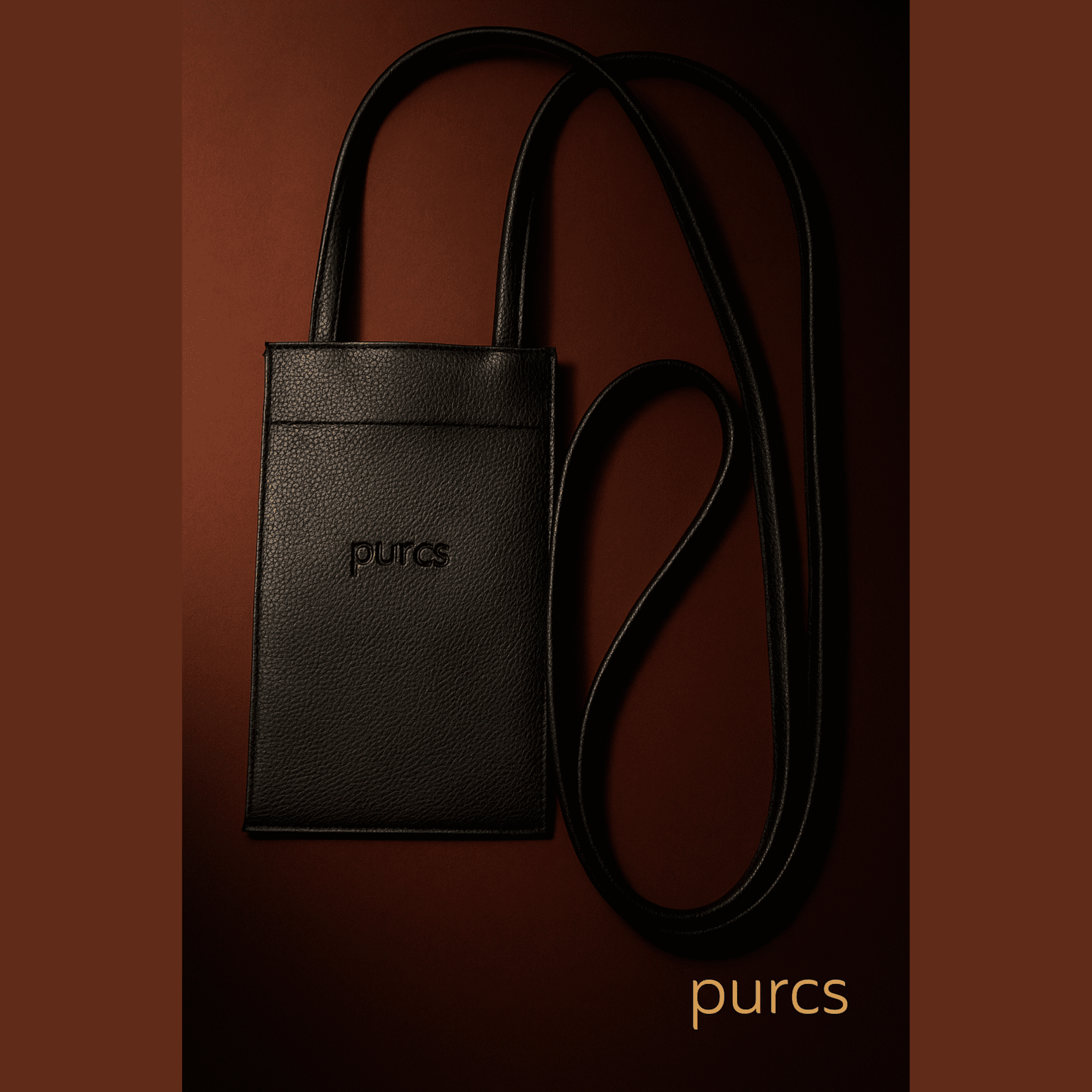 Purcs Coalstone Vegan Leather Unisex Phone Sling