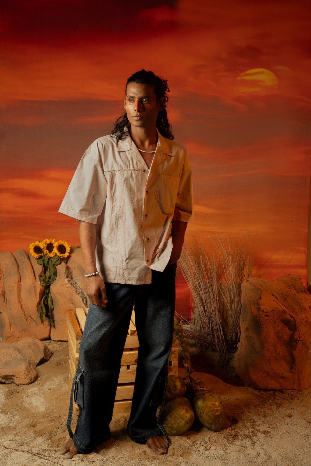 BRISA ROSA OVERSIZED SHIRT