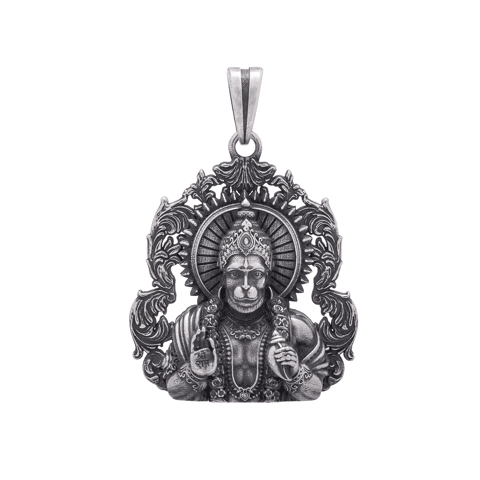 Blessing Hanuman Evil Protector 925 Sterling Silver Pendant