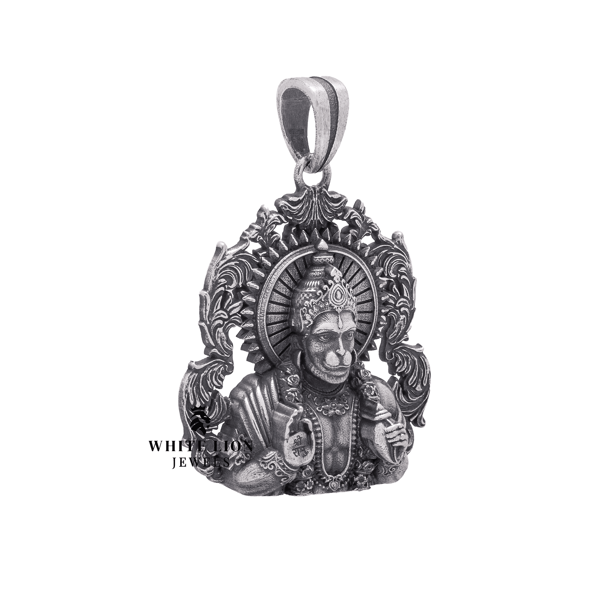 Blessing Hanuman Evil Protector 925 Sterling Silver Pendant - Image 2