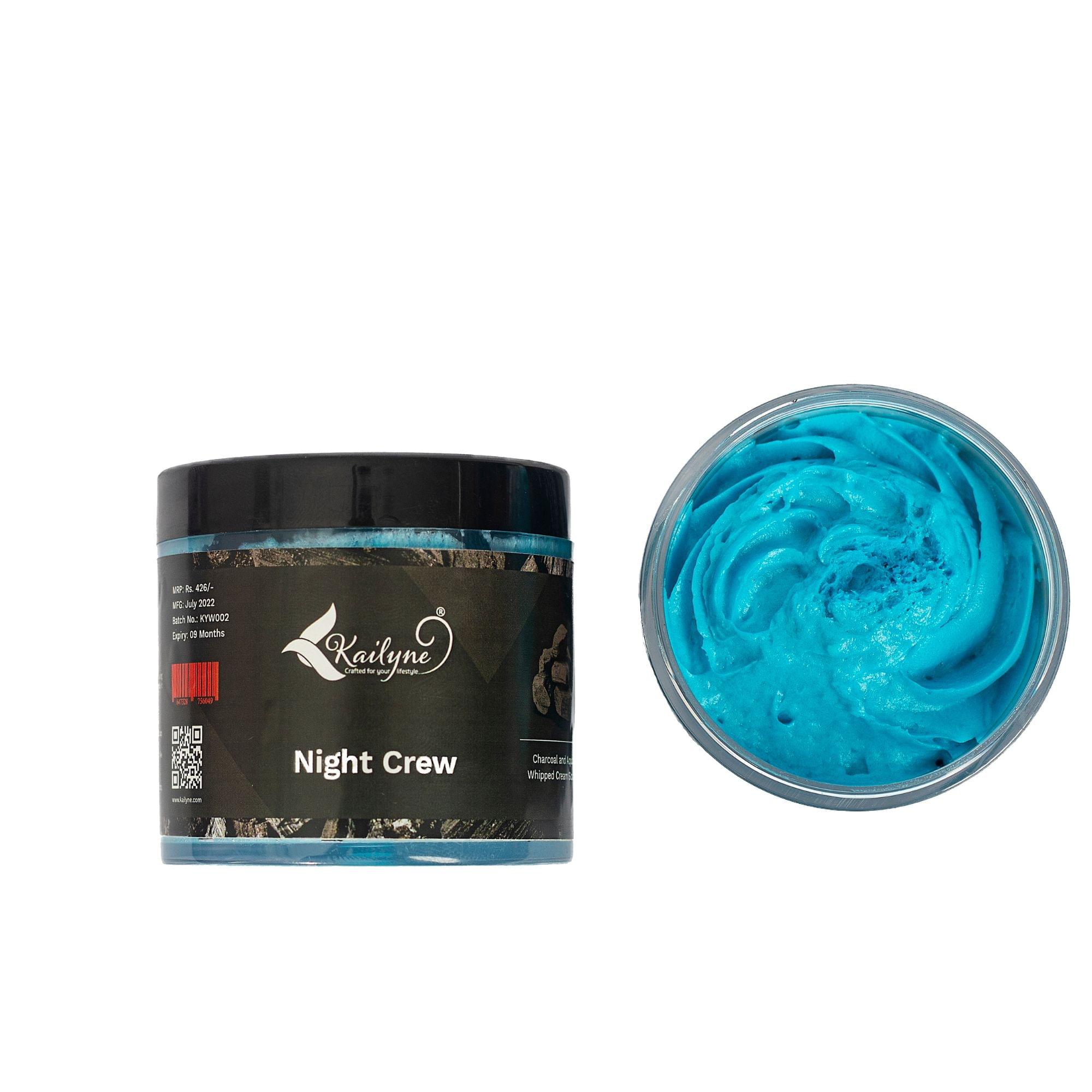 Whipped Cream Soap Charcoal and Aqua Night Crew