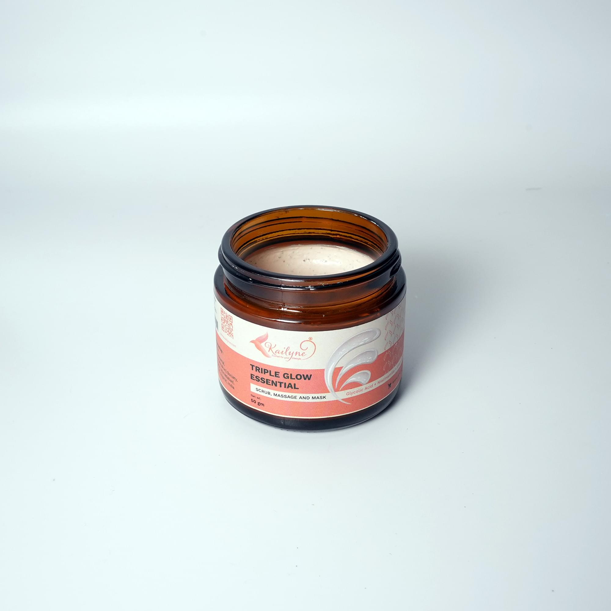 Cream 3 IN 1 Glow Ready on the go - Scrub Message Cream and Mask - Glycolic Acid Niacinamide and Vitgamin B3 - Image 2