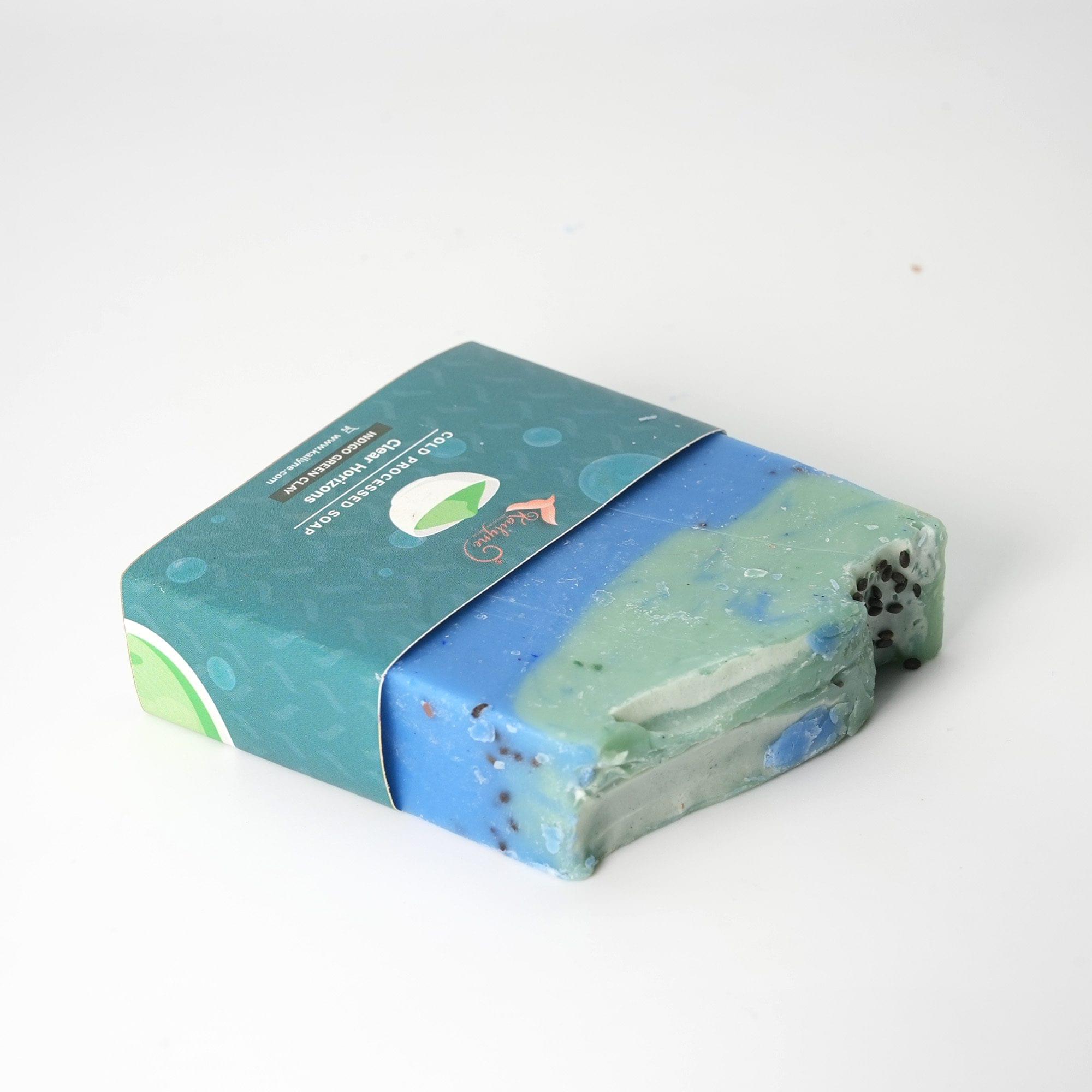 Cold Process Soap Indigo Green Clay - Image 3