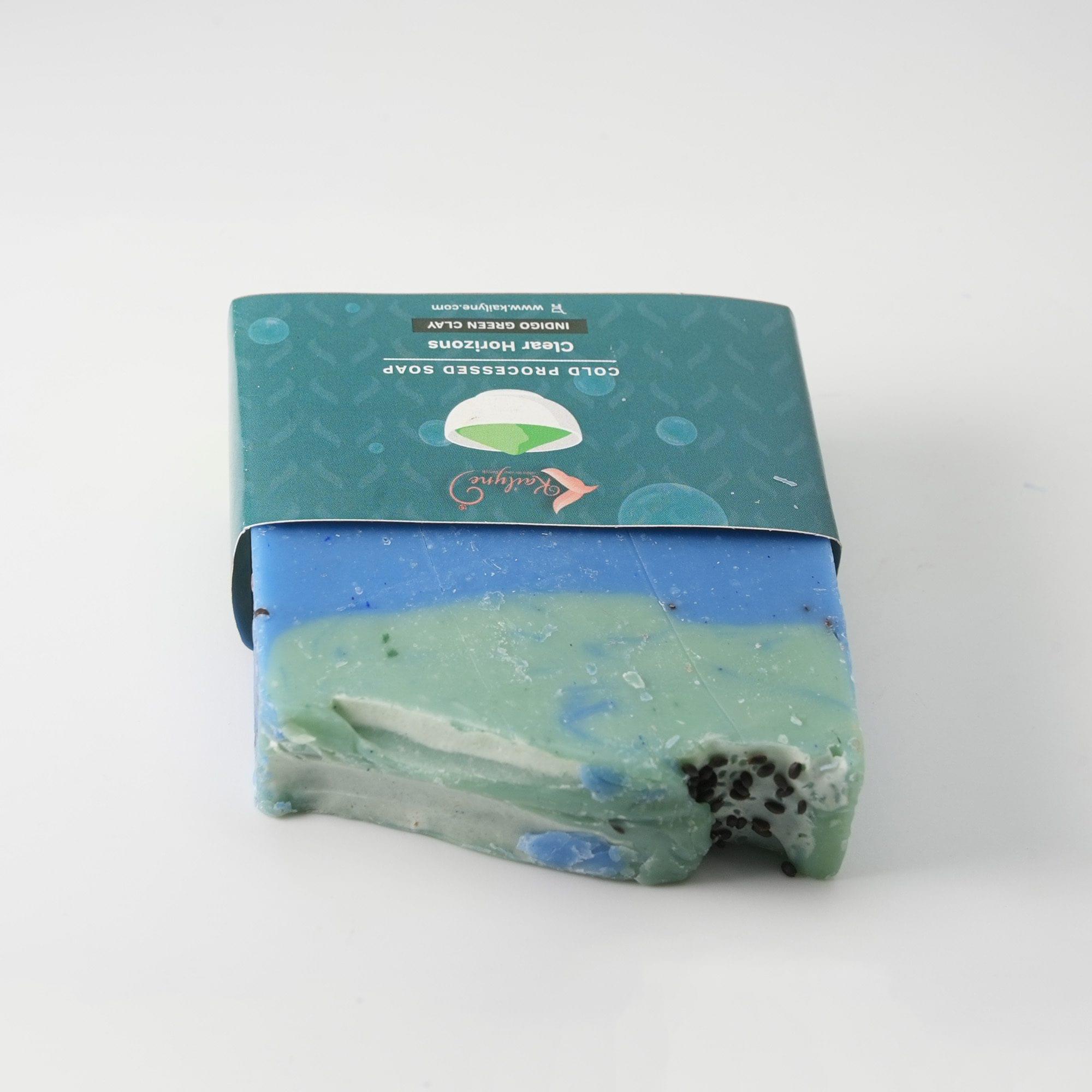 Cold Process Soap Indigo Green Clay - Image 2