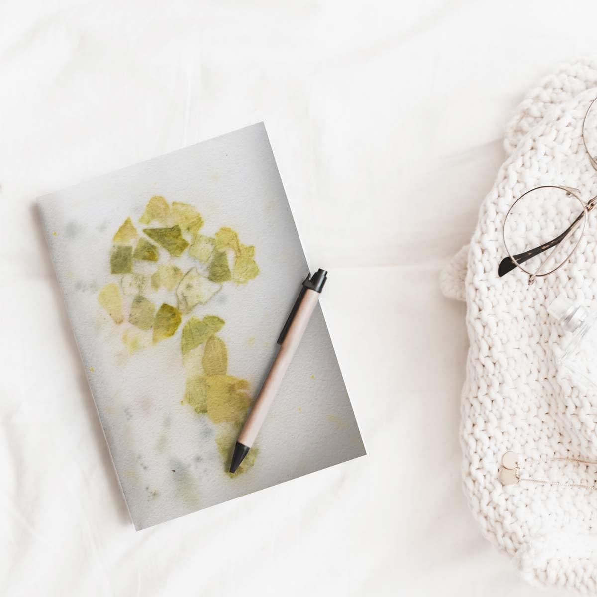 Eco-printed Handmade Journal - Tree print - Image 4