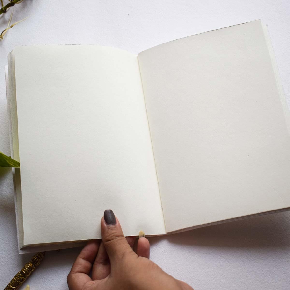 Eco-printed Handmade Journal - Tree print - Image 2