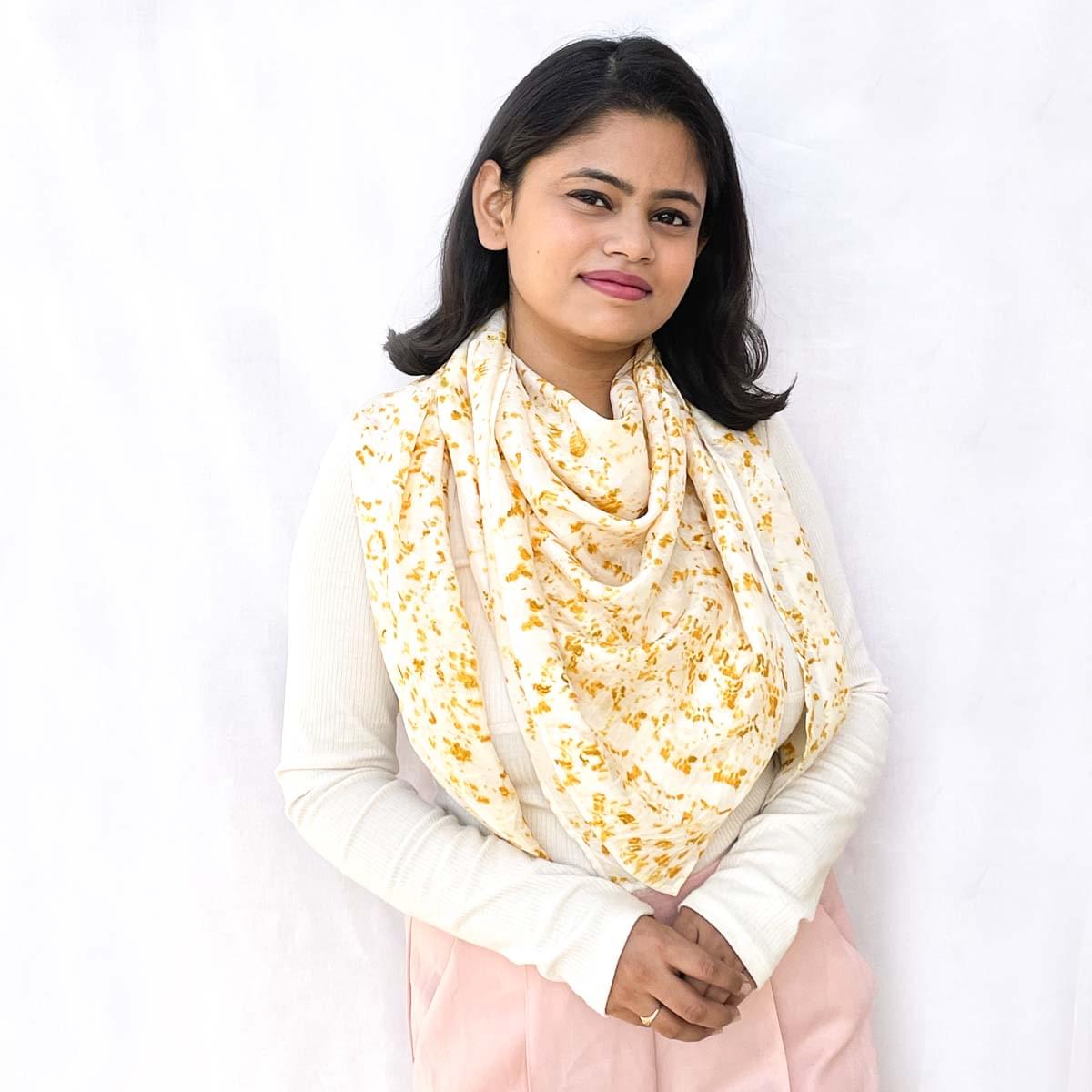 Popcorn Silk Square Scarf - Image 2