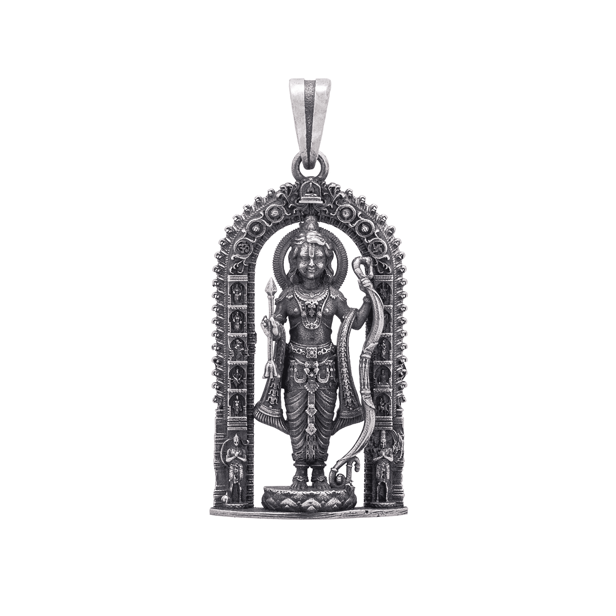 Lord Shree Rama 925 Sterling Silver Pendant