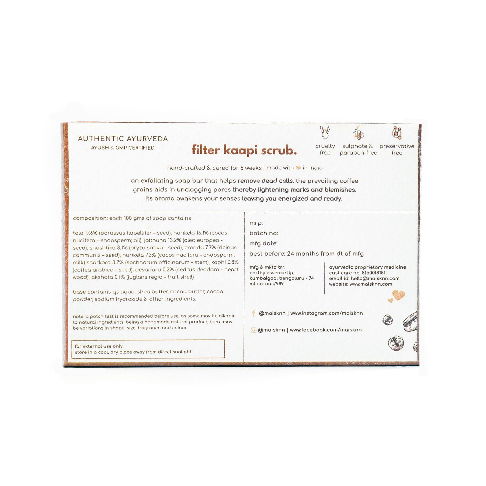 Klean Klear & Kaapi Scrub Soap Bar - Image 2