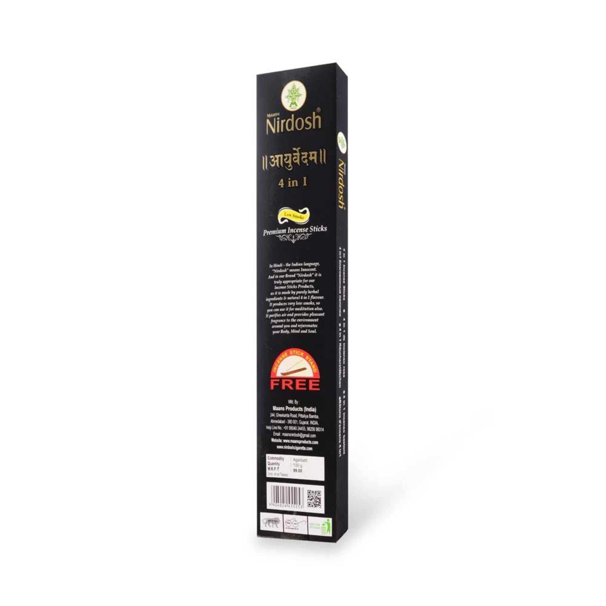 Four In 1 – Nirdosh Herbal Incense Sticks - Image 2