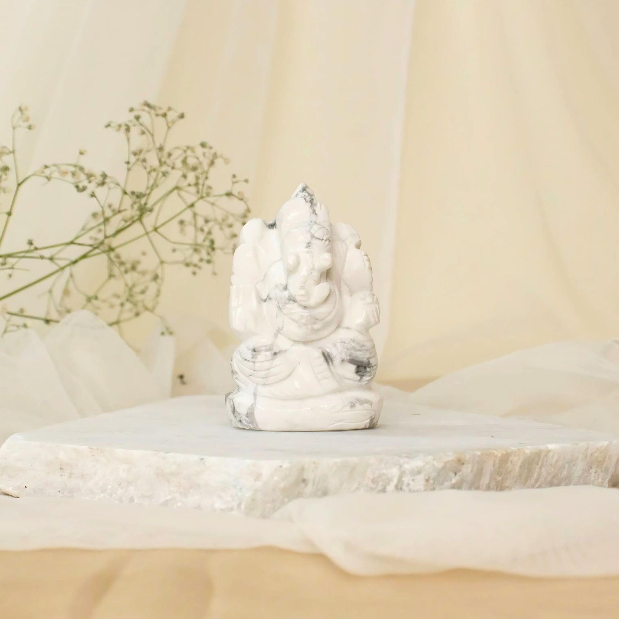 Howlite Crystal Murti 224.9gm