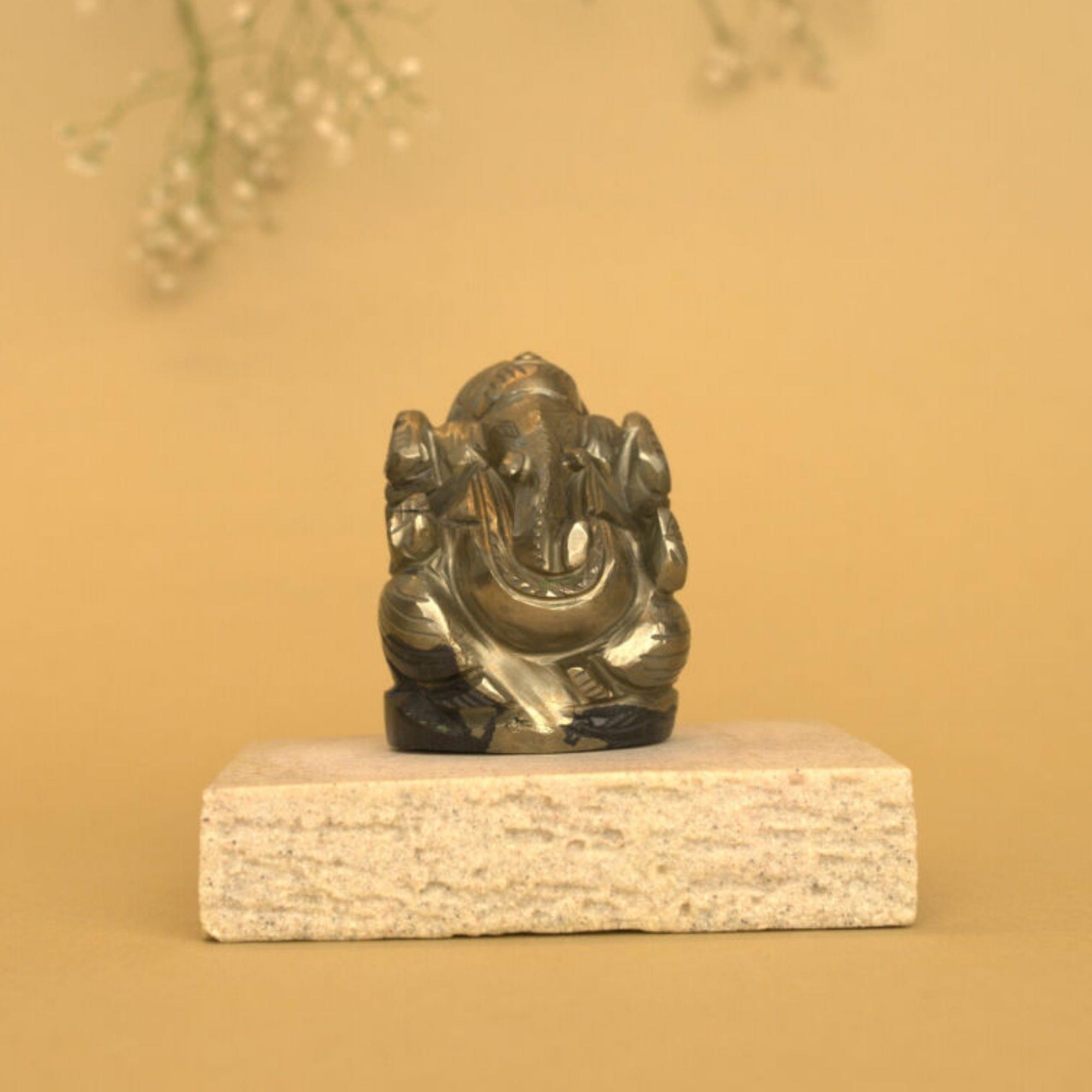 Iron Pyrite Crystal Murti 206.64gm