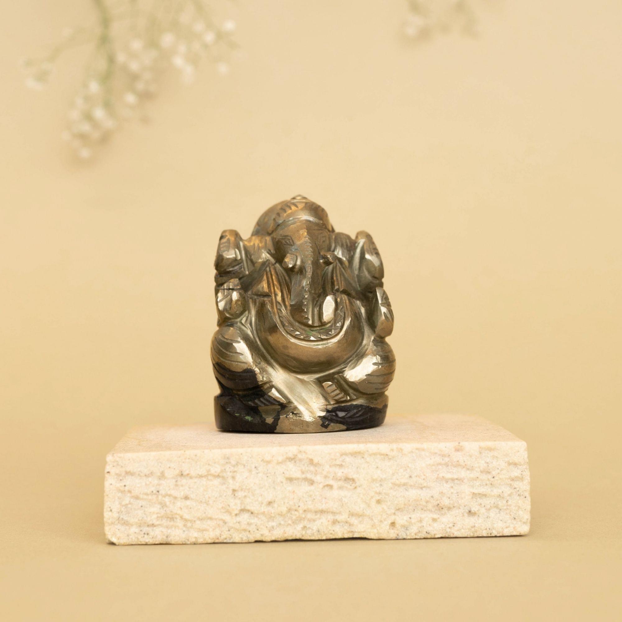 Iron Pyrite Crystal Murti 240.02gm