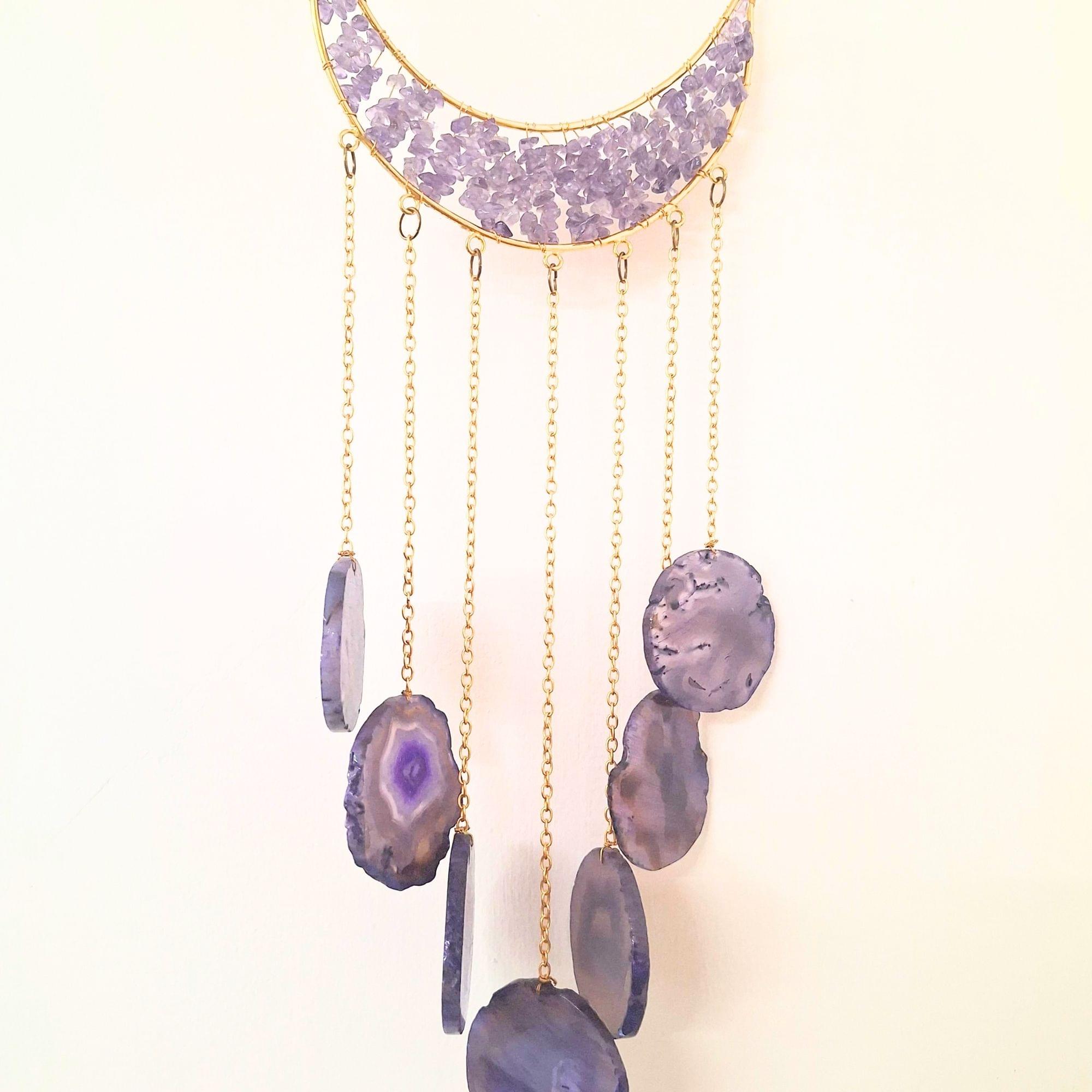 Amethyst crystal Wind Chime