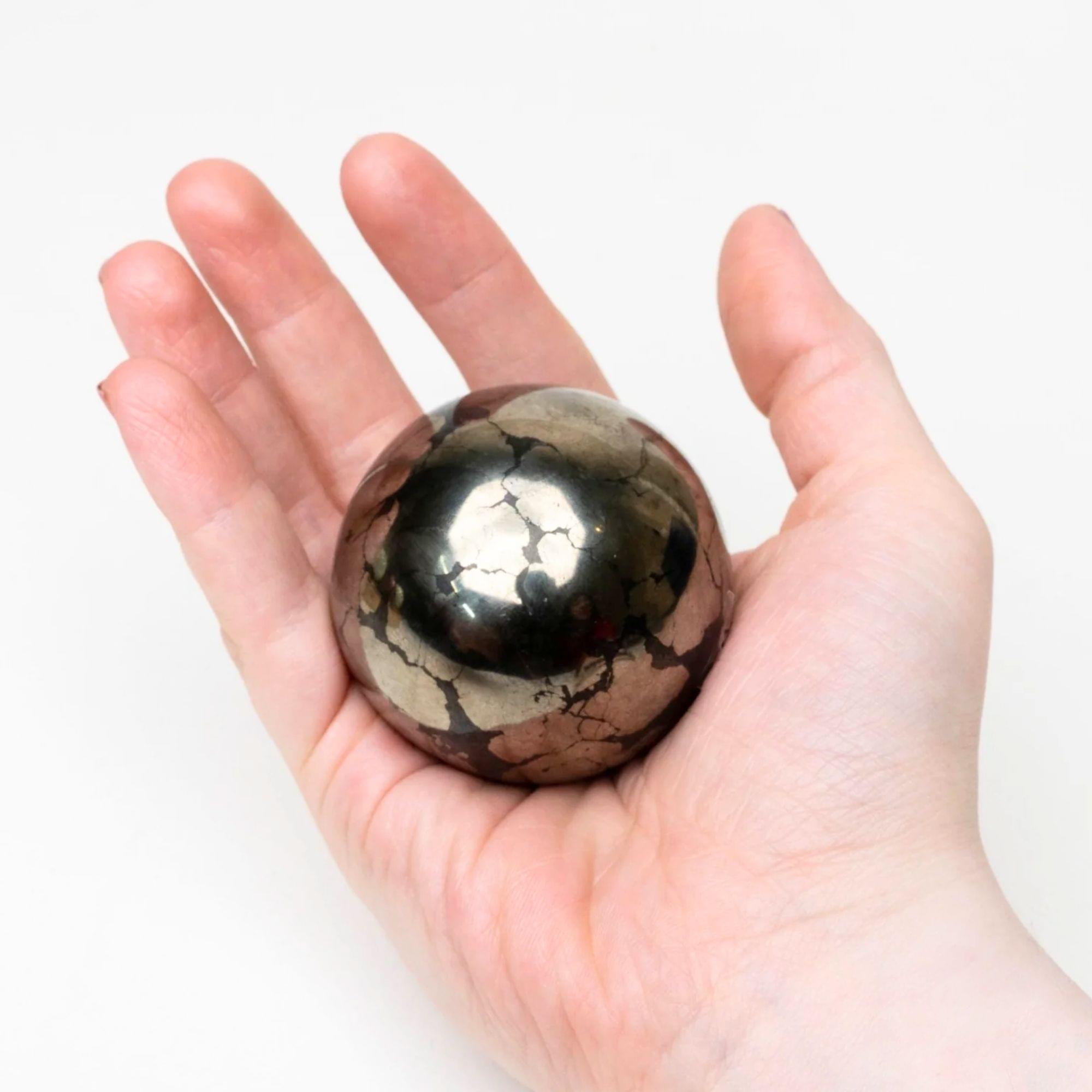 Iron Pyrite Crystal Ball 120.9gm