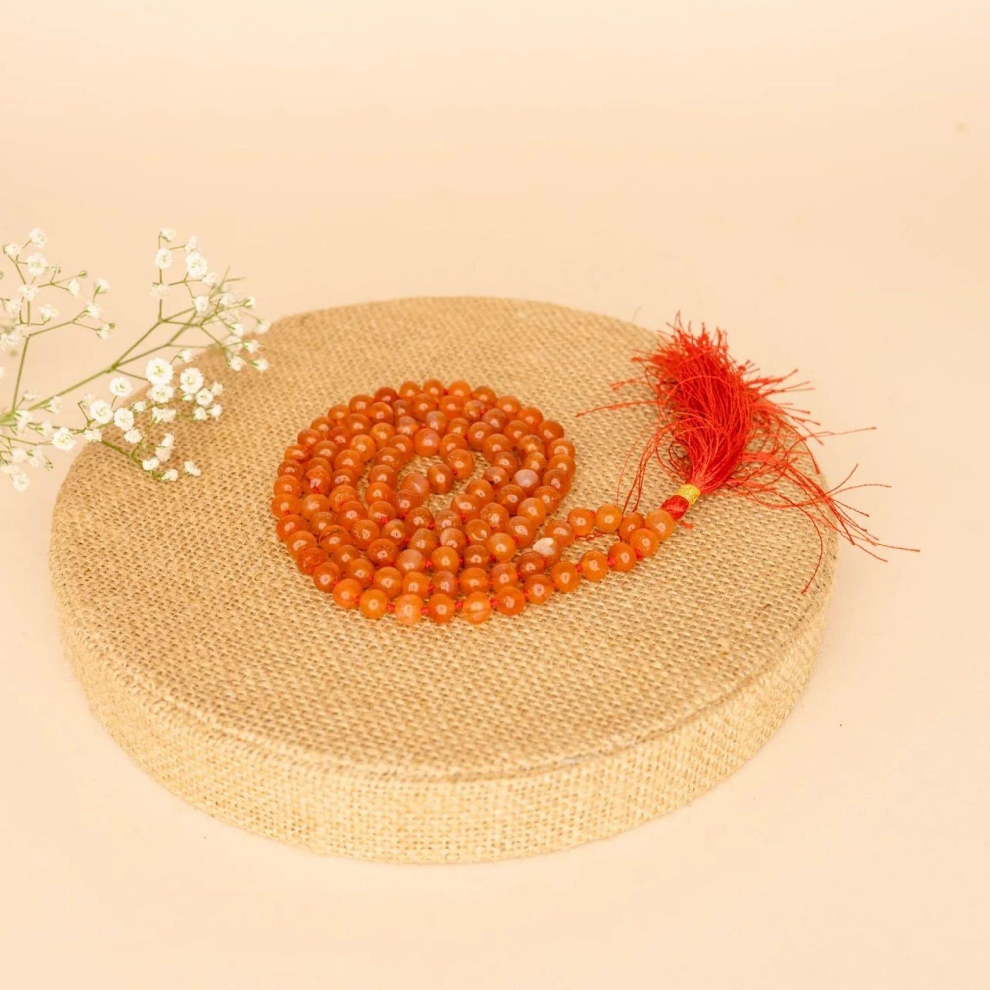 Carnelian Crystal Chanting Mala