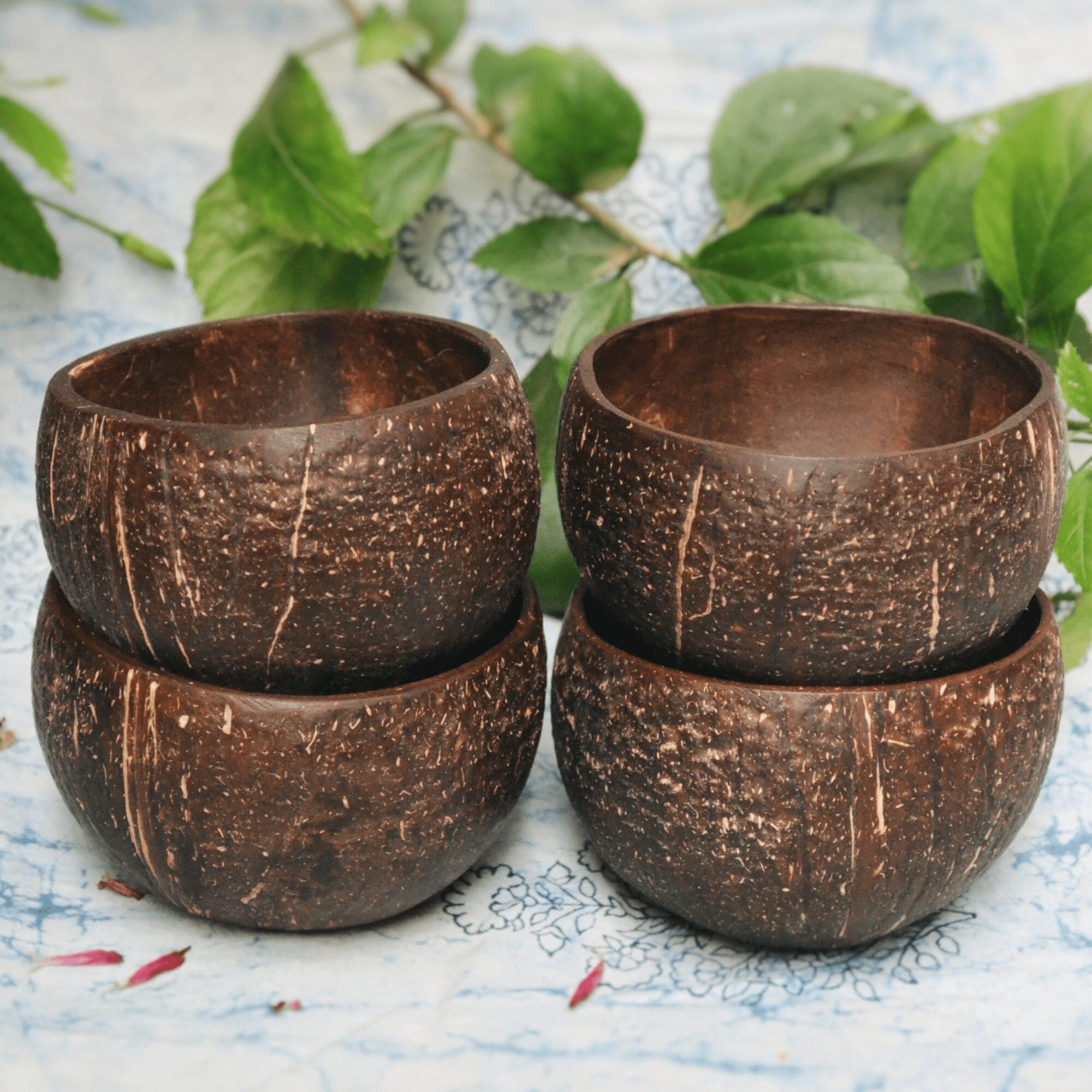 Sustainable Coconut Bowl Set – Pack of 4