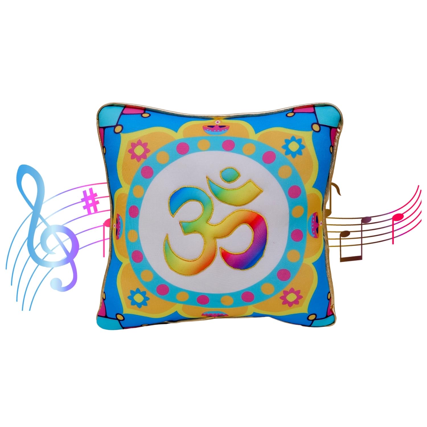 Pands's Box Universal Mantra Chanting Plush Pillow (25 cms)