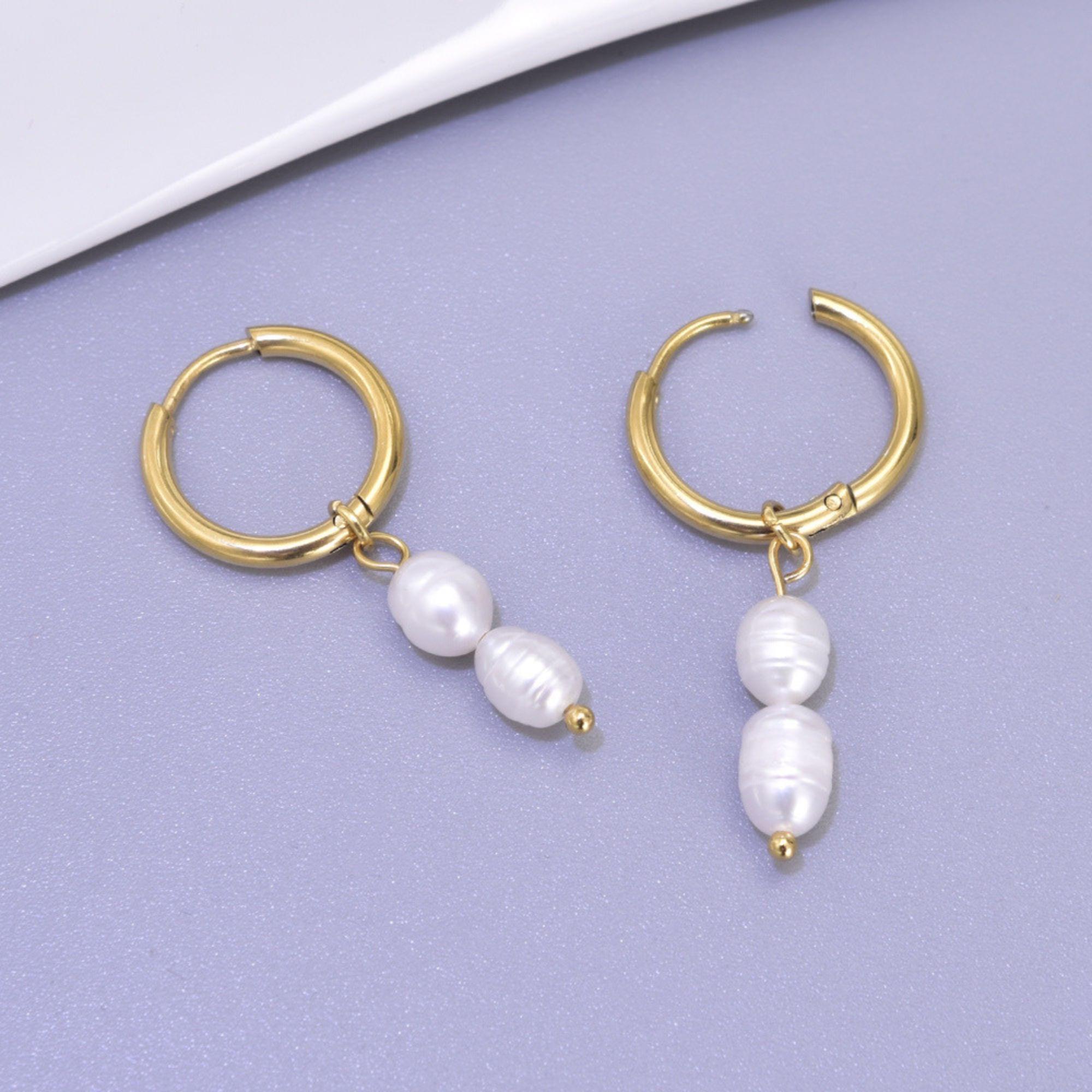 Double Pearl Earrings  - Image 2