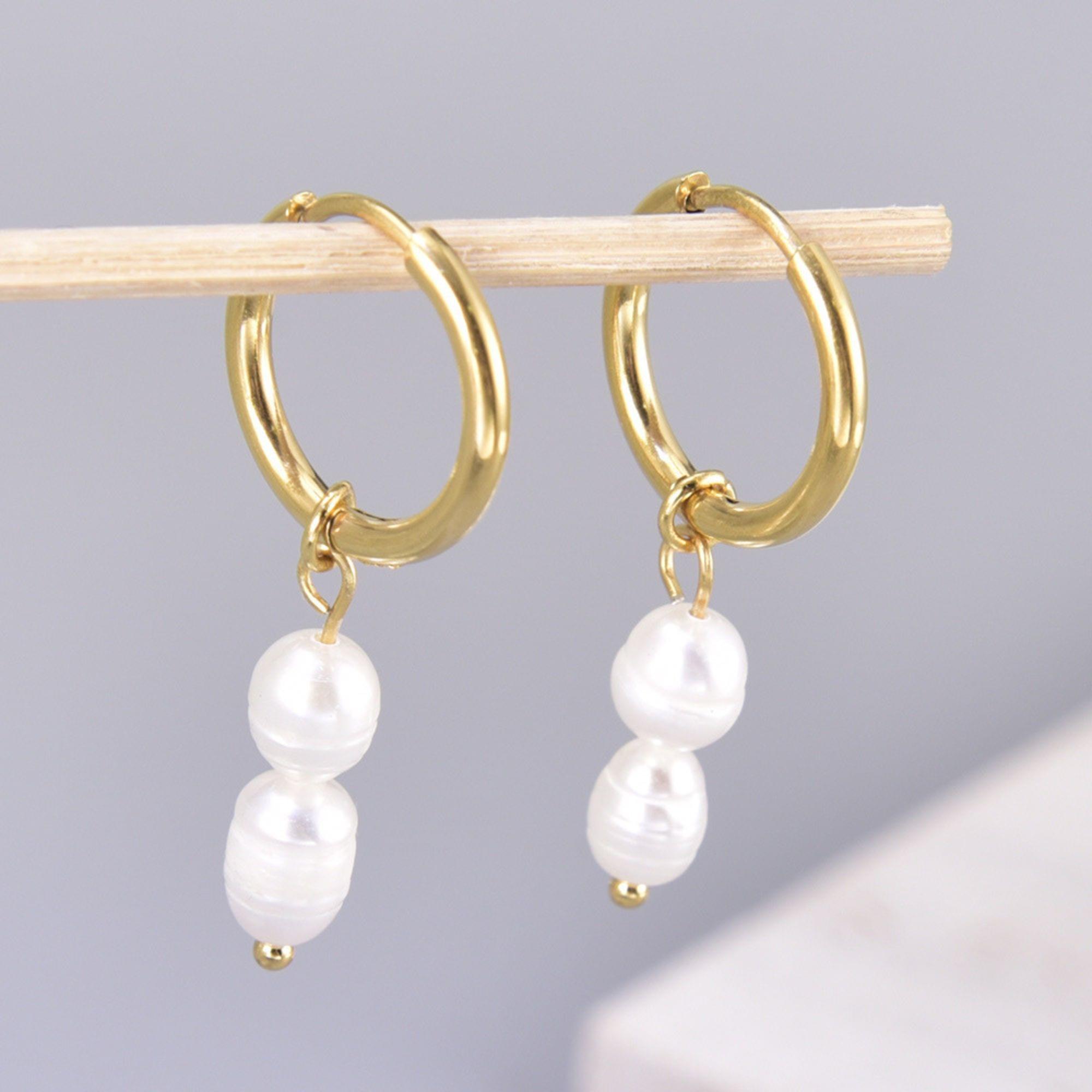 Double Pearl Earrings  - Image 3