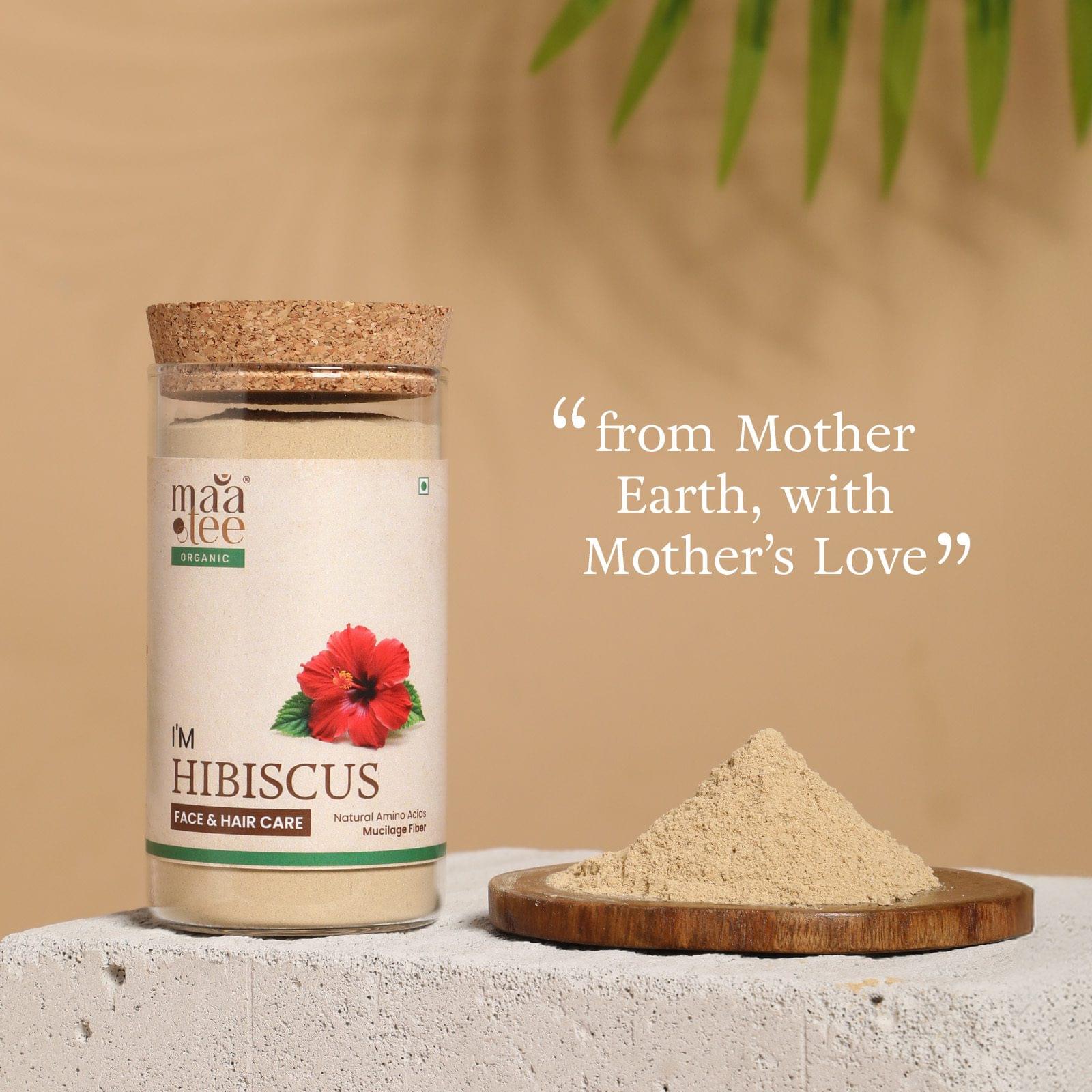 I'm Maatee Organic Hibiscus Powder Skin Revival by Boosting Collagen, Hair Fortification by Strengthening Roots with Amino Acids, Mucilage Fiber & Vitamin C Natural • Pure • Clean Earth Infused • Ritual Inspired • Artisan Beauty - Image 2