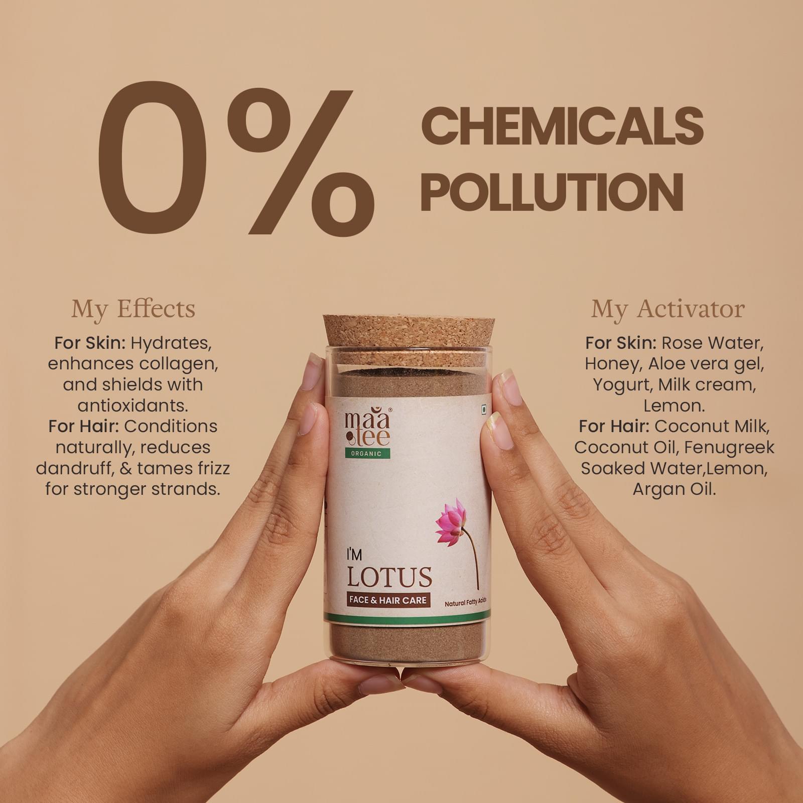 I'm Maatee Organic Lotus Powder Skin Transformation by Tightening Skin Texture, Scalp Revival by Reducing Excess Oil with Quercetin and Kaempferol Natural • Pure • Clean Earth Infused • Ritual Inspired • Artisan Beauty - Image 5