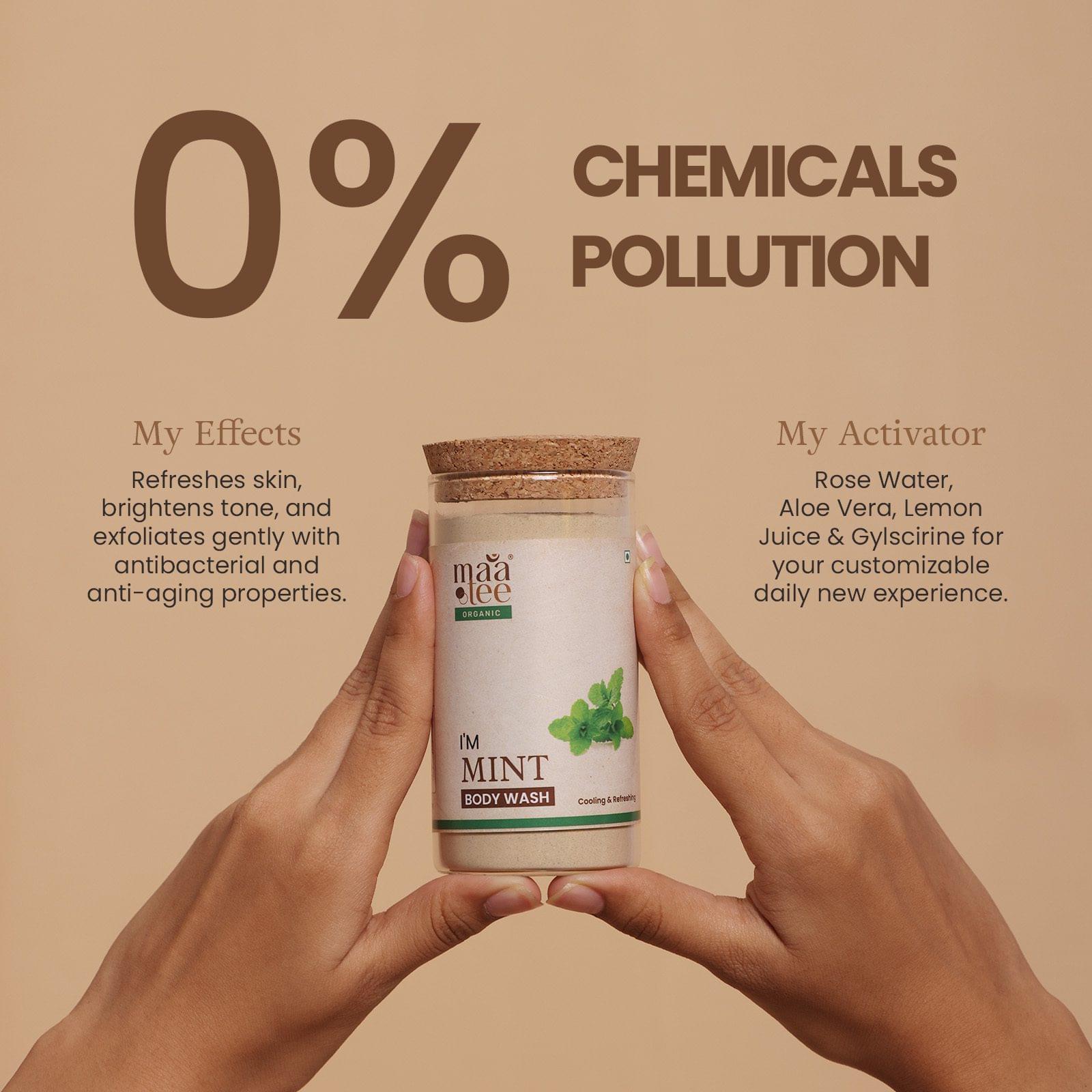I'm Maatee Organic Mint Body Wash Powder | Cooling & Refreshing with Multani Mitti + Pomegranate Natural • Pure • Clean Earth Infused • Ritual Inspired • Artisan Beauty - Image 5