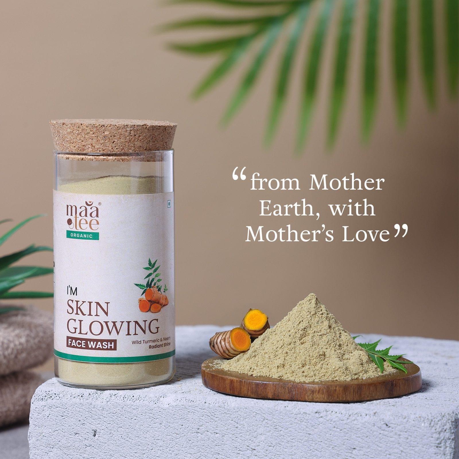 I'm Maatee Organic Skin Glowing Face Wash Powder Radiant Shine & Shield Pollution with Wild Turmeric + Neem Natural • Pure • Clean Earth Infused • Ritual Inspired • Artisan Beauty - Image 2