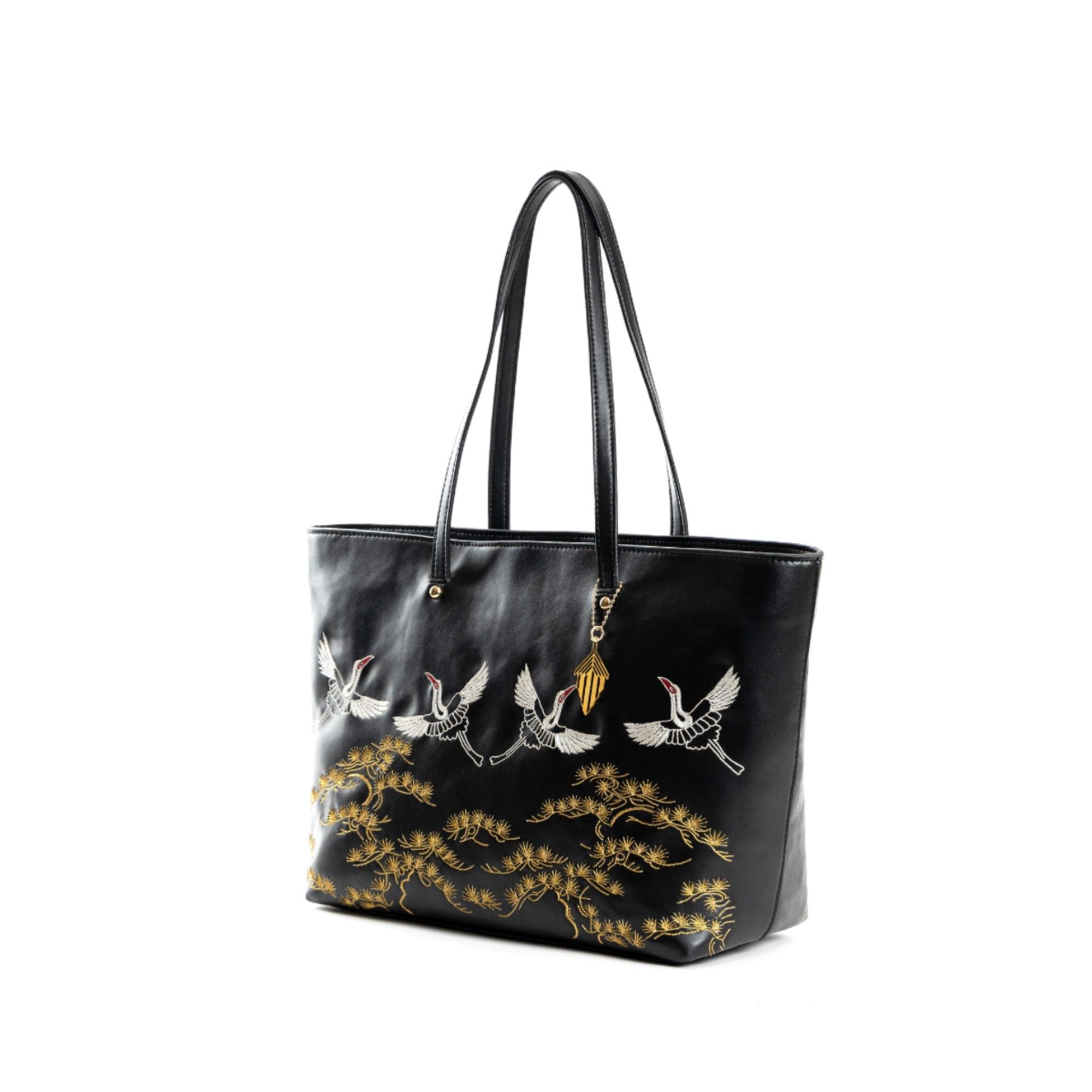 Antheia Vegan Leather Tote - Black - Image 5