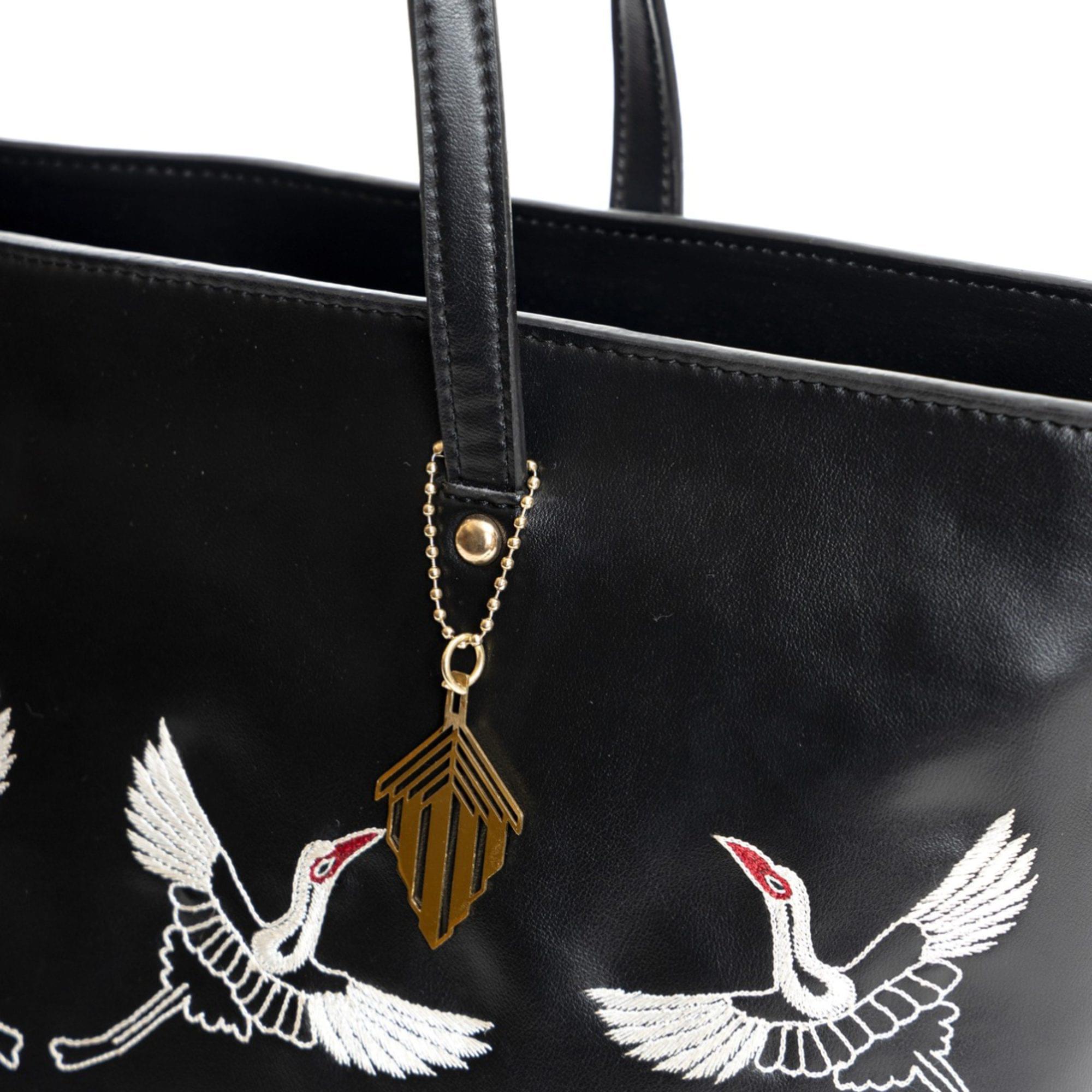 Antheia Vegan Leather Tote - Black - Image 3