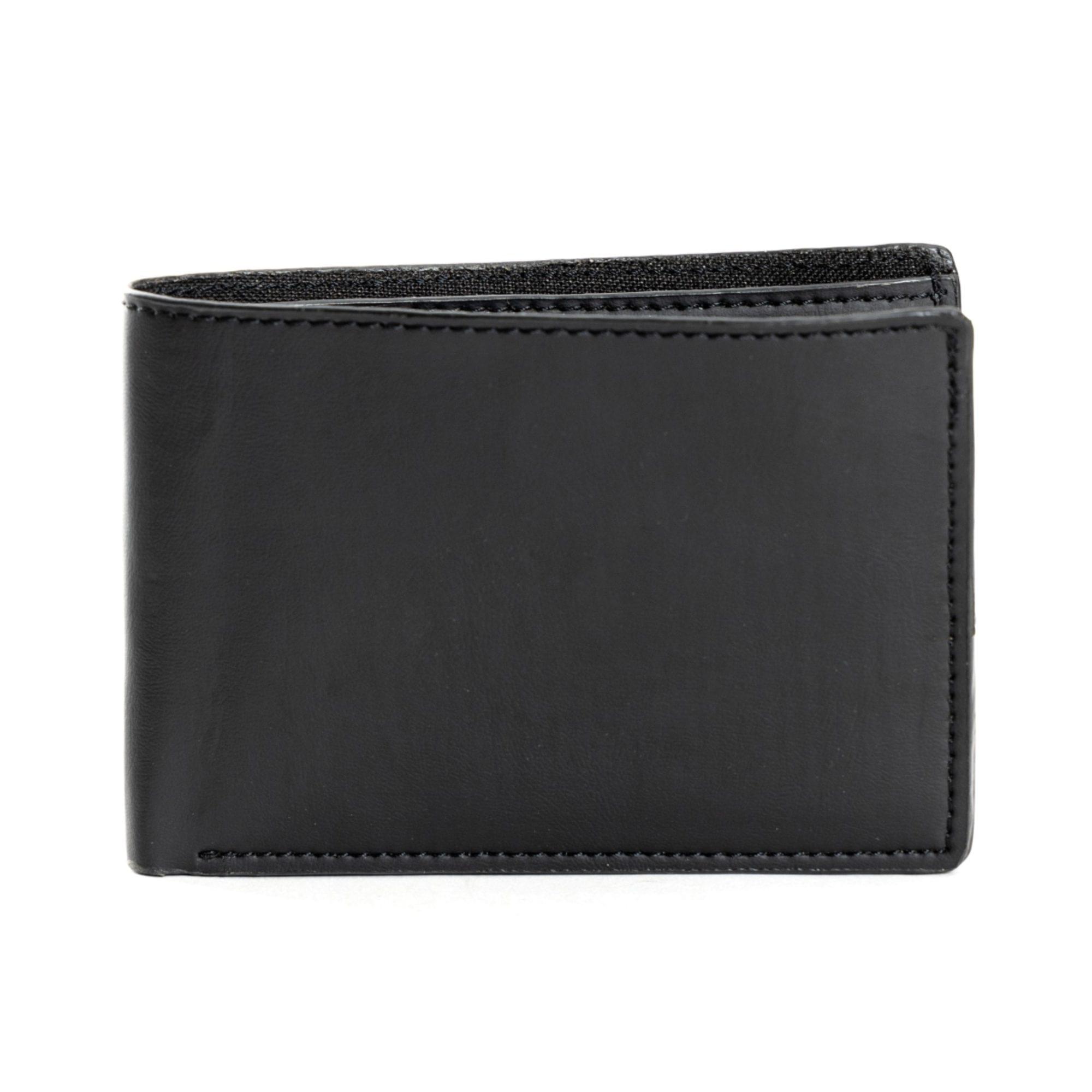 Helios Vegan Leather Men's Wallet - Black - Image 4