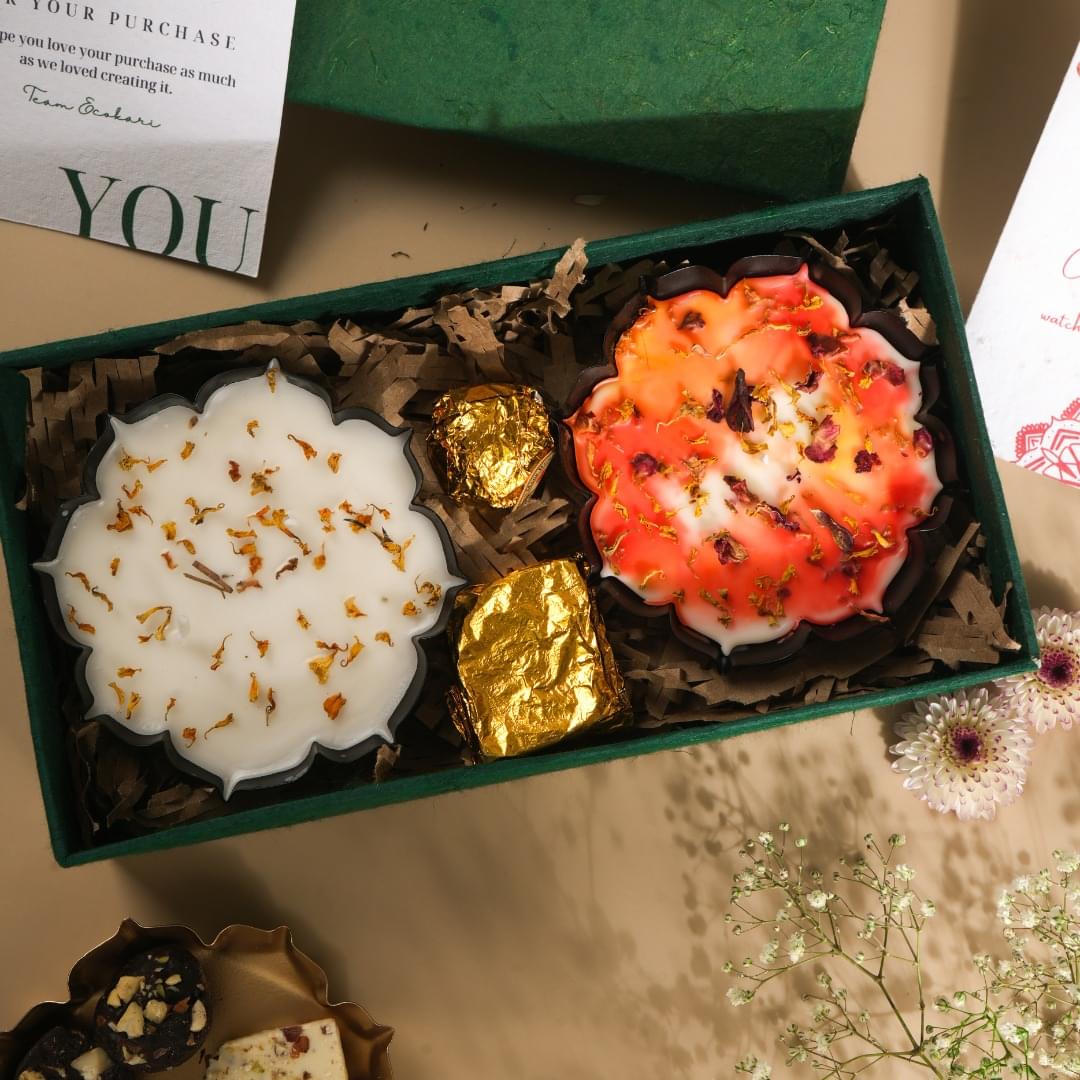 Diwali Blossom Candle Box - 1 - Image 2